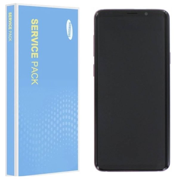 Samsung Galaxy S9 Plus G965F Service Pack Lilac Purple Full Frame Touch Screen Display GH97-21691B/ GH97-21692B